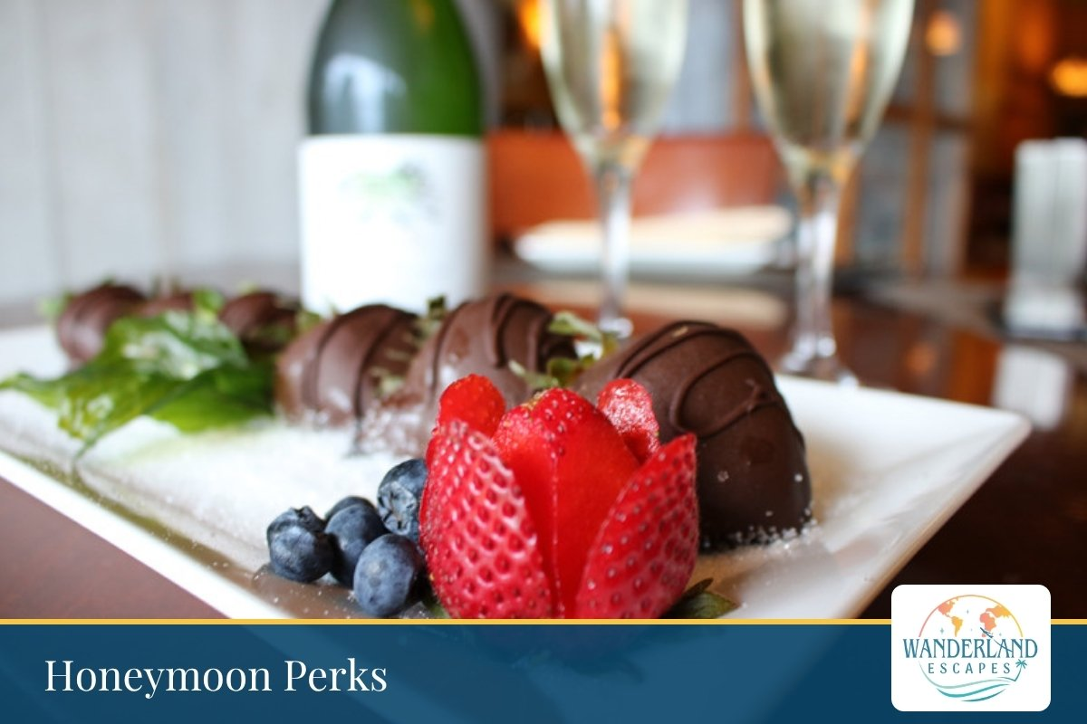 Chocolate-covered strawberries with champagne glasses