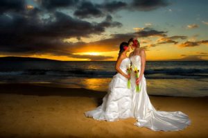gay beach wedding