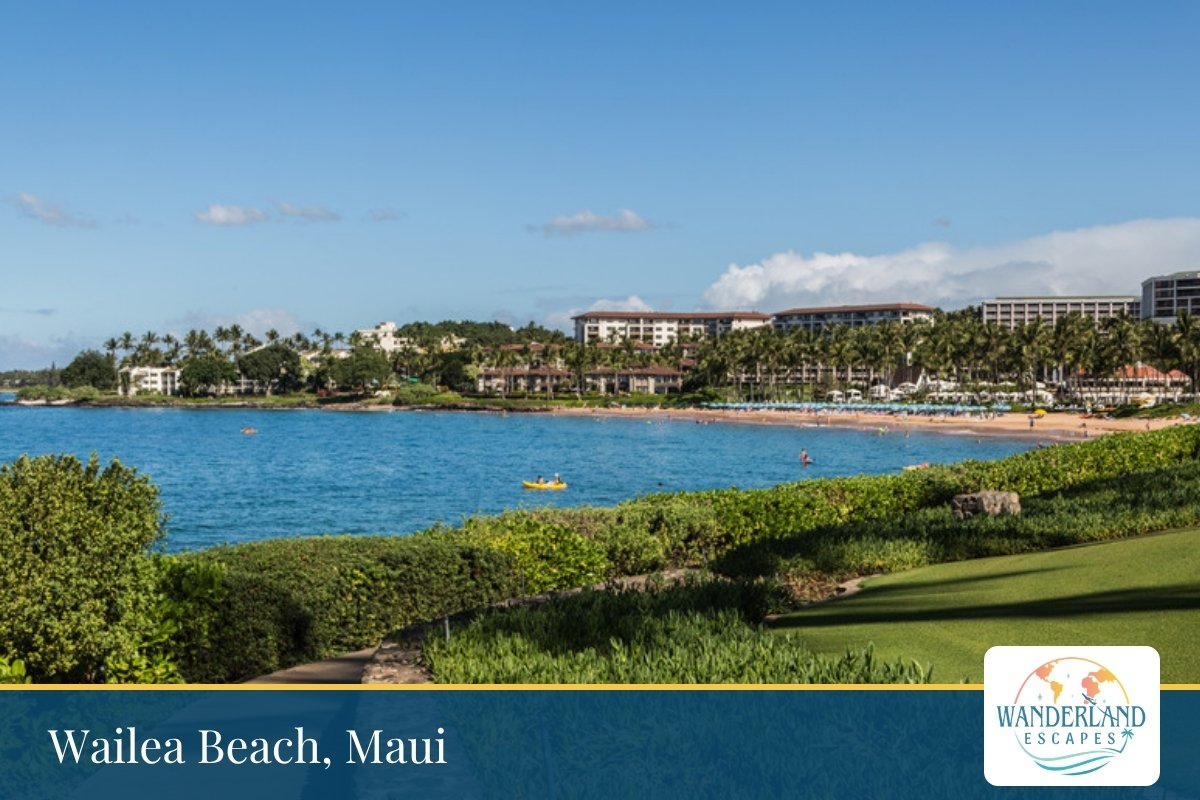 Wailea Beach and its coastline on Maui