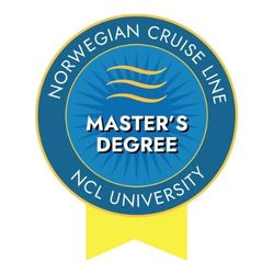Norwegian Cruise Line Master's Degree NCL University badge