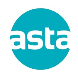 The logo for Asta travel